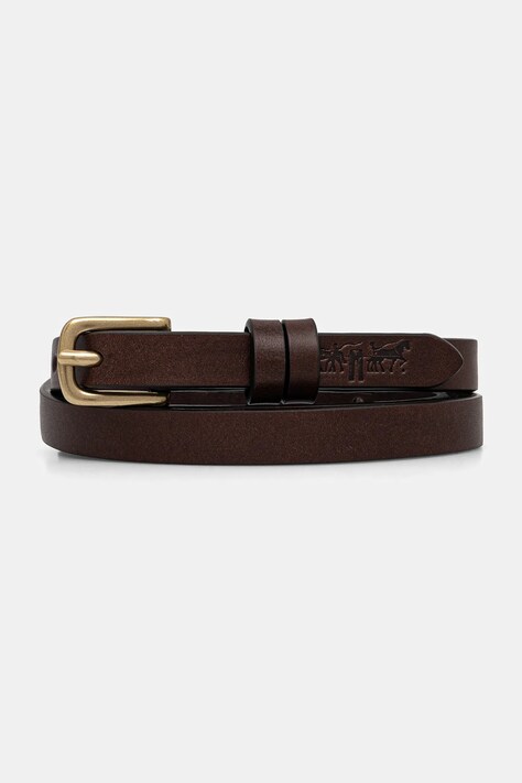 Levi's pasek damski kolor brązowy 000IZ-0001