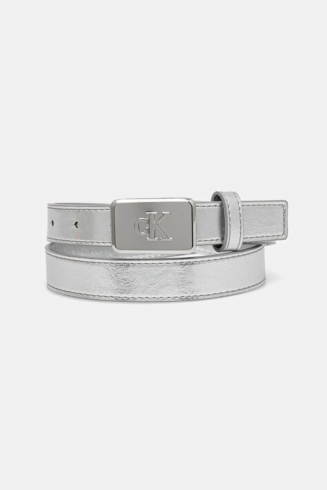 Calvin Klein Jeans curea copii 0 culoarea argintiu, IU0IU00666