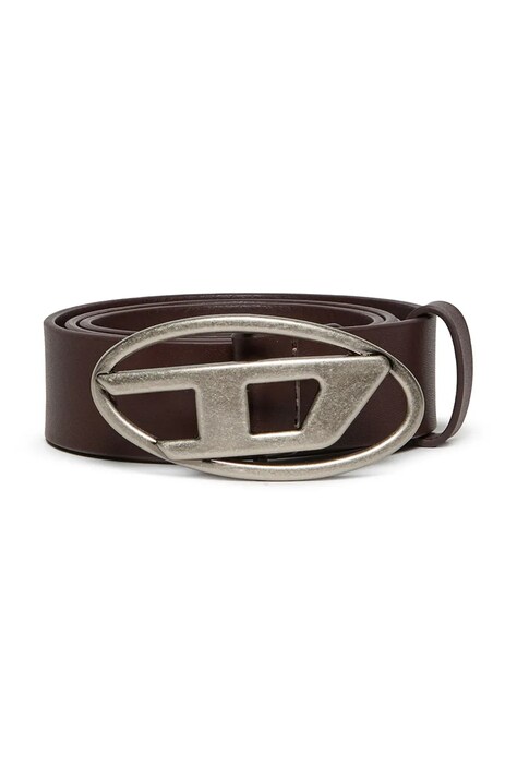Detský kožený opasok Diesel B1DR BELTS čierna farba, J01226
