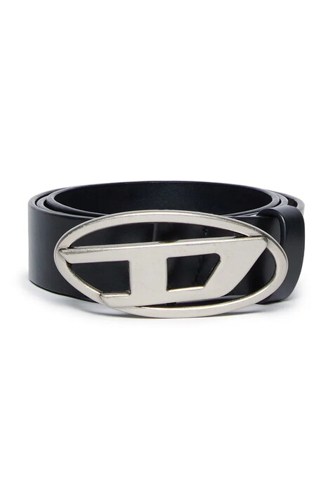 Dětský kožený pásek Diesel B1DR BELTS černá barva, J01226
