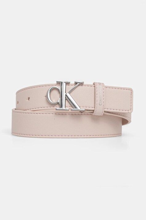 Dětský pásek Calvin Klein Jeans růžová barva, IU0IU00655
