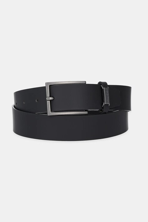HUGO curea de piele culoarea negru, 50537036