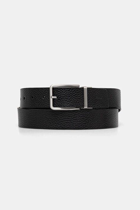 Двухсторонний кожаный ремень Calvin Klein мужской цвет чёрный K50K512647