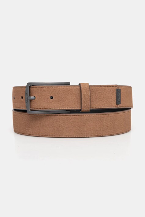 Кожаный ремень Calvin Klein мужской цвет коричневый K50K512649