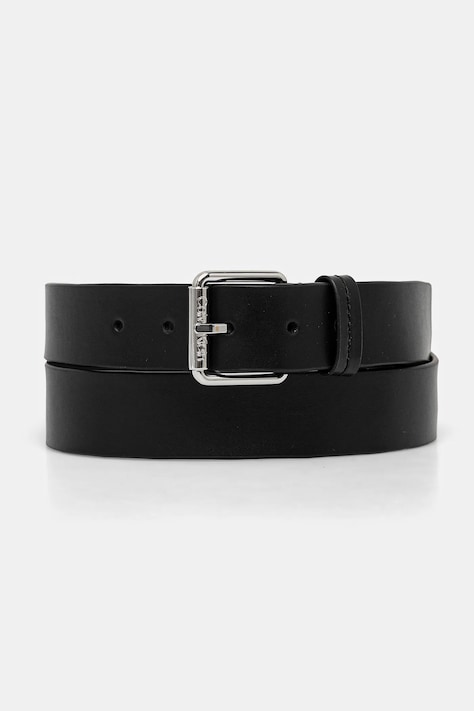 Calvin Klein curea de piele barbati, culoarea negru, K50K512650