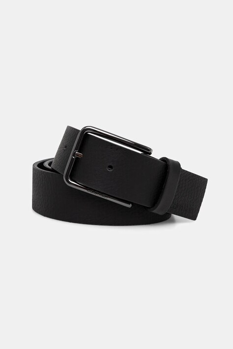 Calvin Klein curea de piele bărbați, culoarea negru, K50K512651