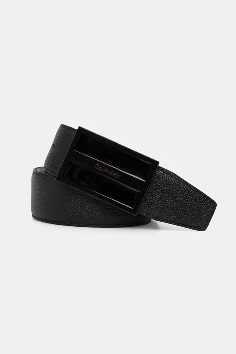 Кожаный ремень Calvin Klein мужской цвет чёрный K50K512656