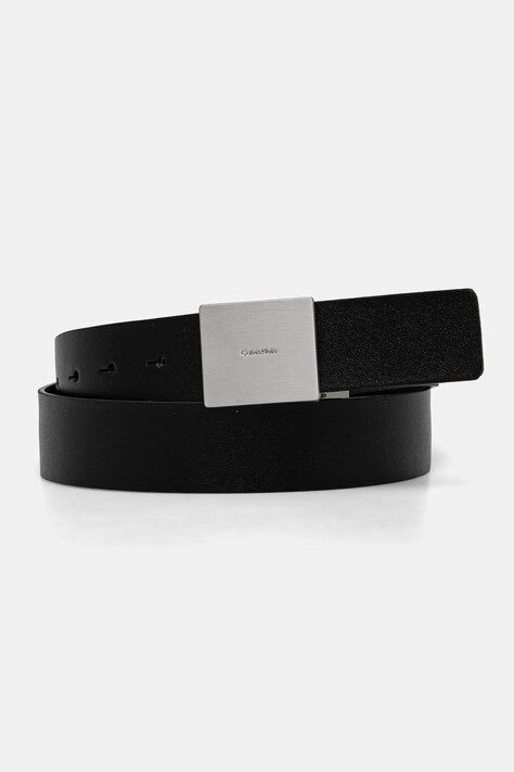 Kožený pásek Calvin Klein pánský, černá barva, K50K512660