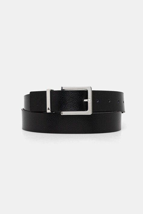 Guess curea de piele AUGSBURG barbati, culoarea negru, BMAUGL P5130