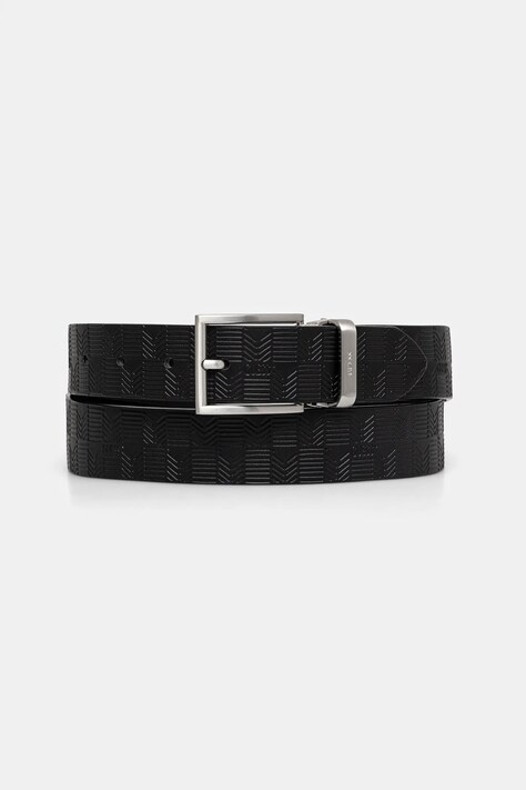 Guess curea cu două fețe BUCAREST bărbați, culoarea negru, BMBUDE P5135