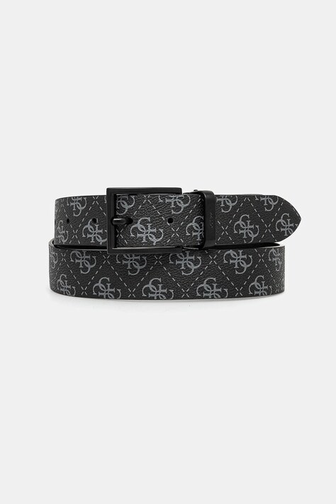 Guess curea cu doua fete BUCAREST barbati, culoarea negru, BMBCLO P5135