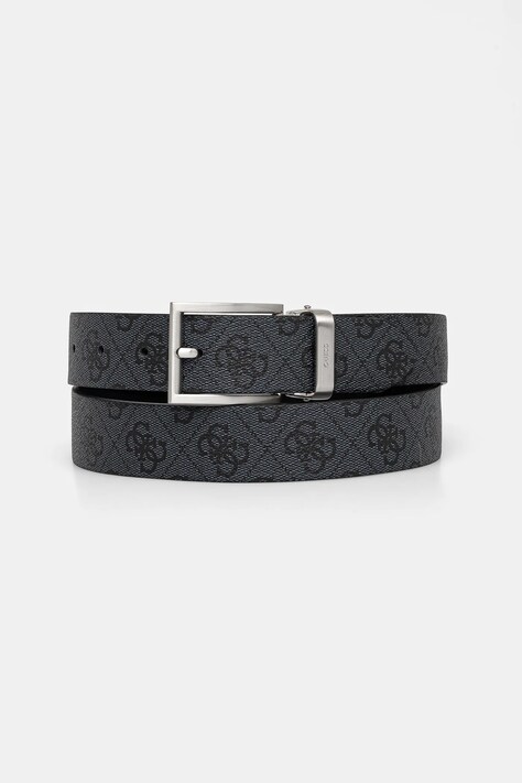 Guess curea cu doua fete BUCAREST barbati, culoarea negru, BMBCLO P5135