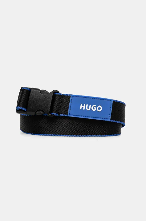 Opasok Hugo Blue pánsky, čierna farba, 50542503