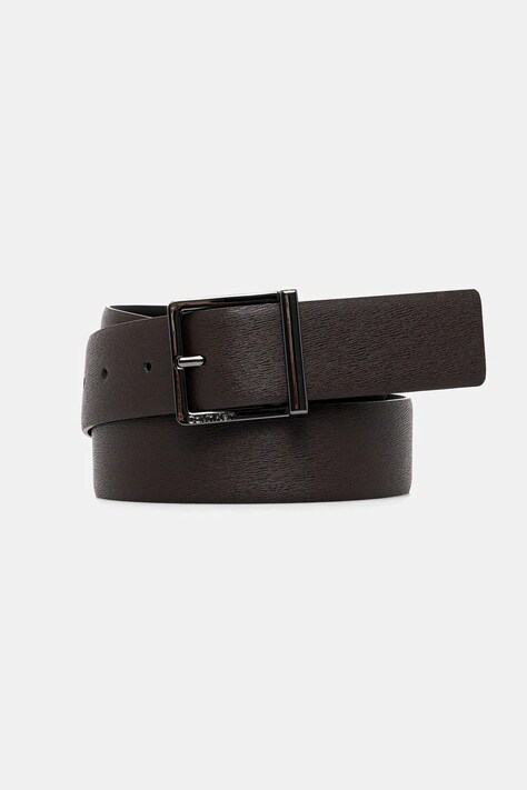 Кожаный ремень Calvin Klein мужской цвет коричневый K50K512837