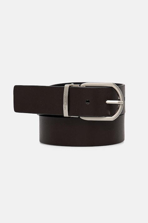 Kožený pásek Calvin Klein pánský, hnědá barva, K50K512838