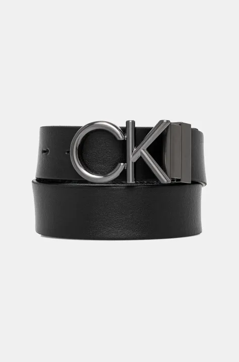 Obojstranný opasok Calvin Klein pánsky, čierna farba, K50K512829