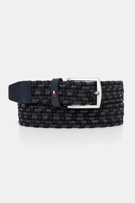 Pásek Tommy Hilfiger pánský, tmavomodrá barva, AM0AM13375