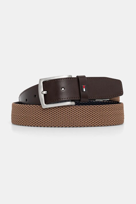 Tommy Hilfiger curea barbati, culoarea maro, AM0AM13376
