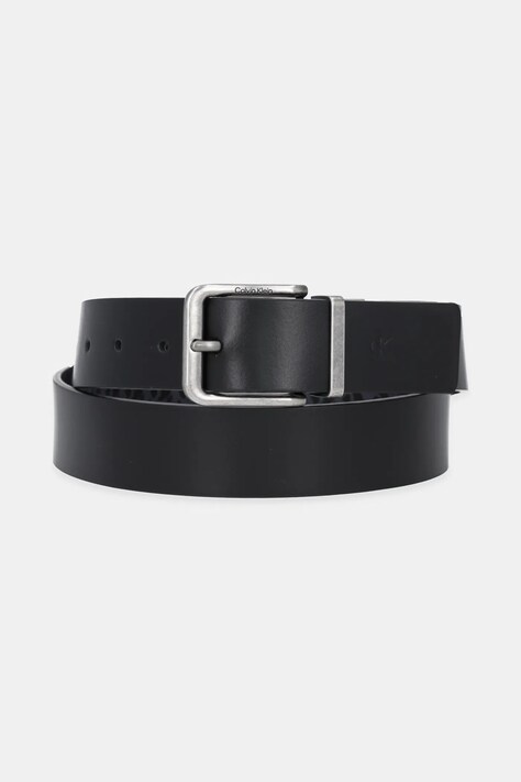 Calvin Klein Jeans curea cu doua fete barbati, culoarea negru, LV04G7029G