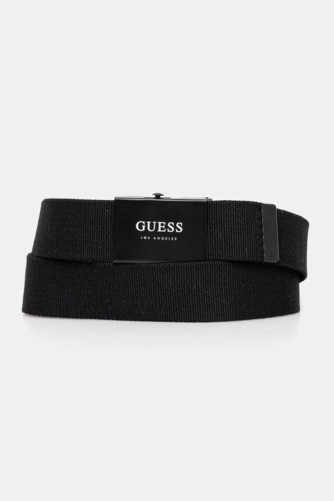 Pásek Guess SPLIT pánský, černá barva, BMSPAM P5135