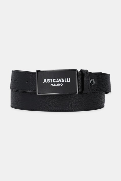 Just Cavalli curea de piele barbati, culoarea negru, 78QA6F10 ZP295