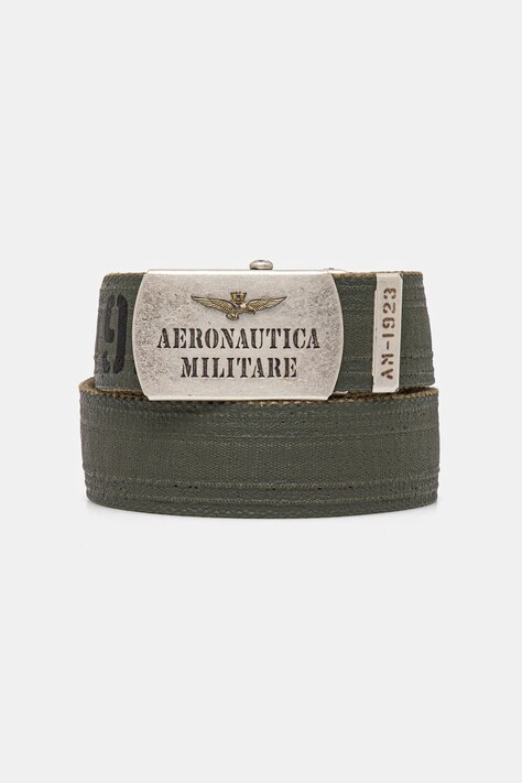 Opasok Aeronautica Militare pánsky, zelená farba, CI317CT3585