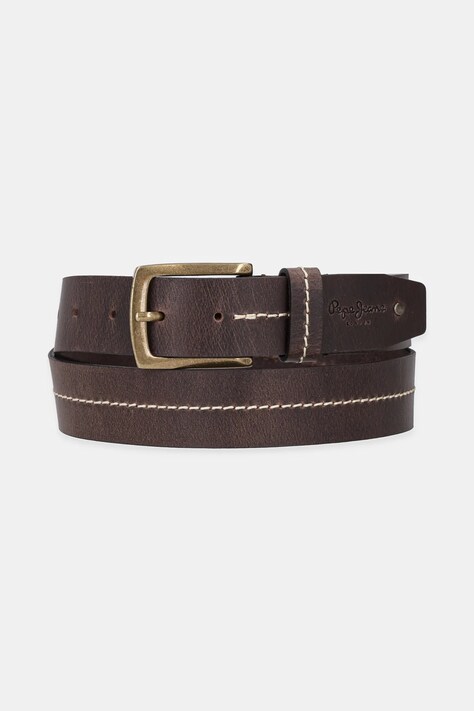 Pepe Jeans curea AIDAN BELT bărbați, culoarea maro, PM021048