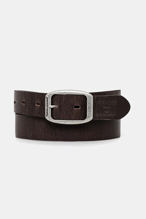 Pásek Pepe Jeans FLOYD BELT pánský, hnědá barva, PM021051
