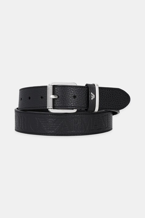 Emporio Armani curea barbati, culoarea negru