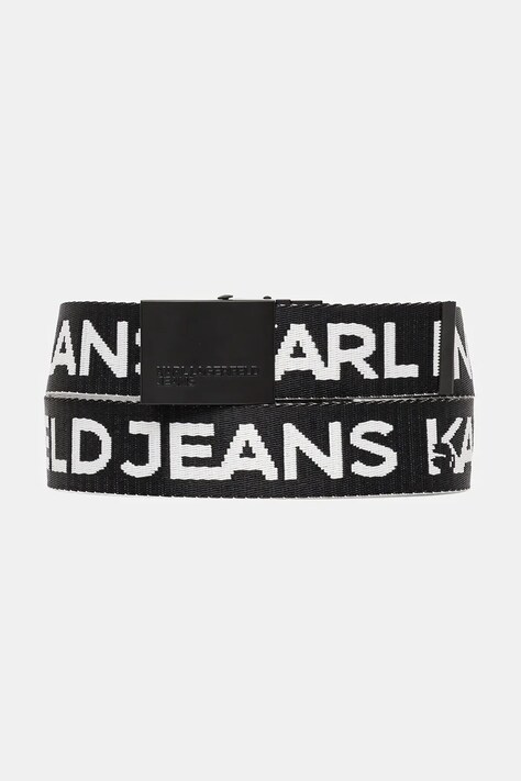 Karl Lagerfeld Jeans curea cu două fețe culoarea verde, A1M33131