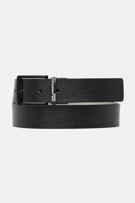 Opasok Karl Lagerfeld Jeans čierna farba, A1M33134