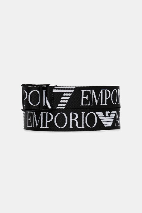 Pásek EA7 Emporio Armani černá barva, AF14310.7X000089