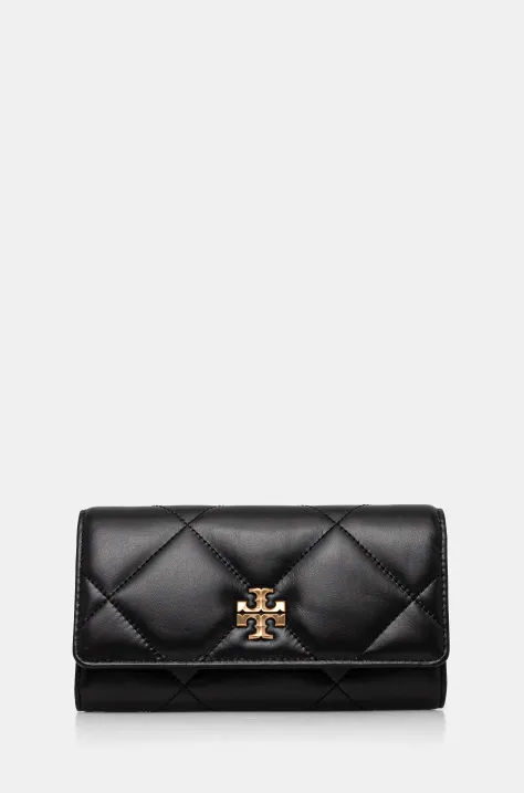 Кожен портфейл Tory Burch Kira дамски в черно 163955.001