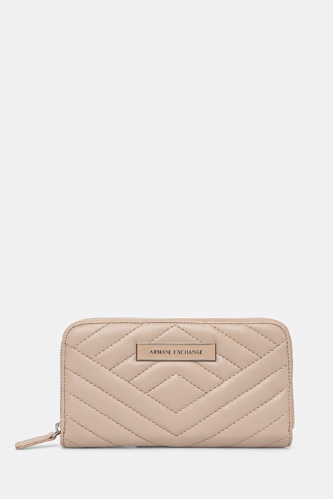 Armani Exchange portofel femei, culoarea bej, 948068 4R742