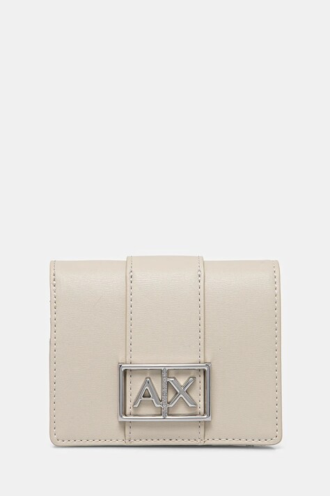 Armani Exchange portfel damski kolor beżowy XW000360 AF12039