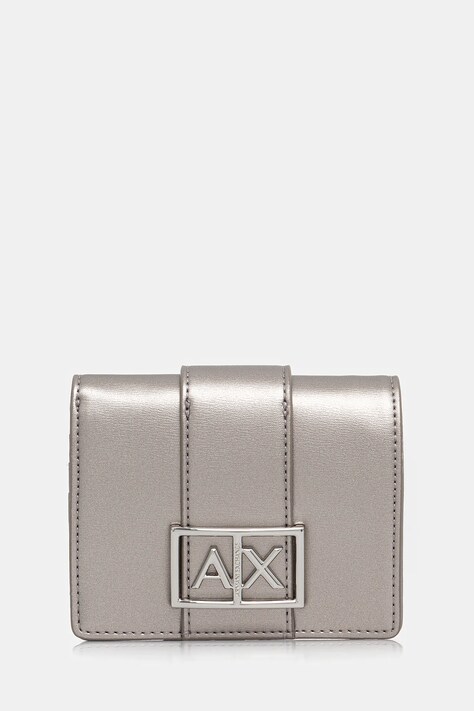 Armani Exchange portfel damski kolor srebrny XW000360 AF12039
