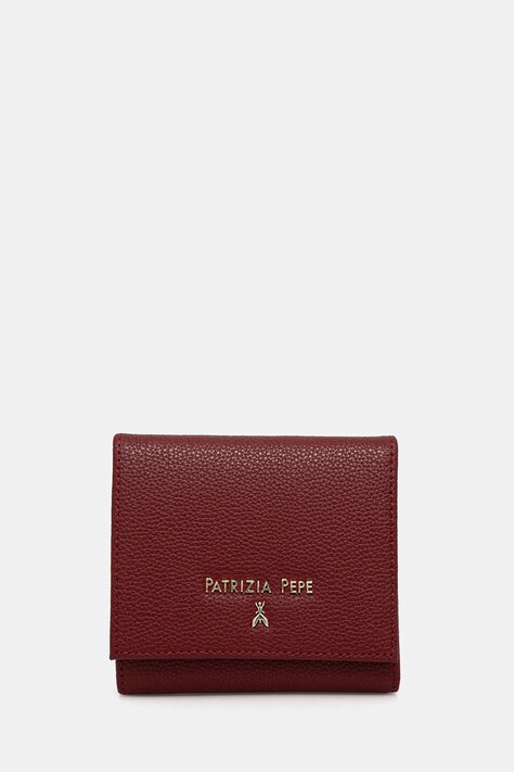 Patrizia Pepe portofel de piele femei, culoarea bordo, 8Q0024 L001