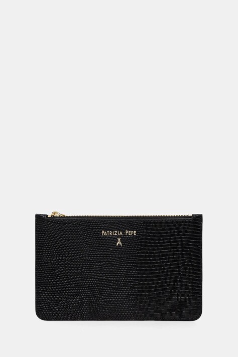 Kožená peněženka Patrizia Pepe černá barva, 8Q0025 L137