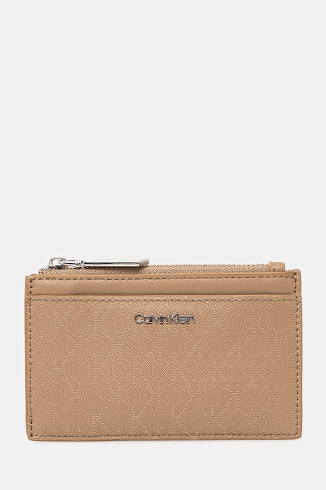 Peňaženka Calvin Klein dámska, béžová farba, K60K612827