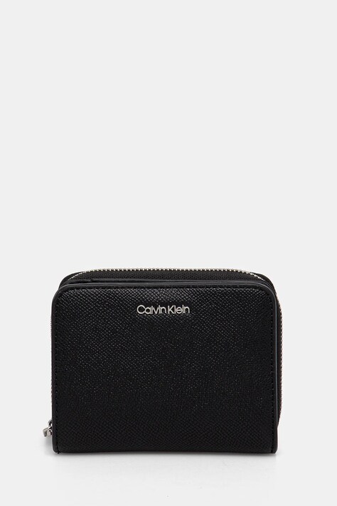 Calvin Klein portofel femei, culoarea negru, K60K612831