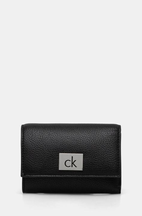 Calvin Klein portfel damski kolor czarny K60K612834