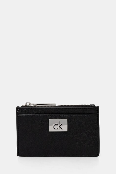 Peňaženka Calvin Klein dámska, čierna farba, K60K612837