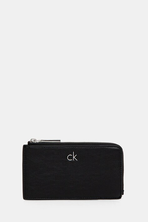 Calvin Klein portofel femei, culoarea negru, K60K612848