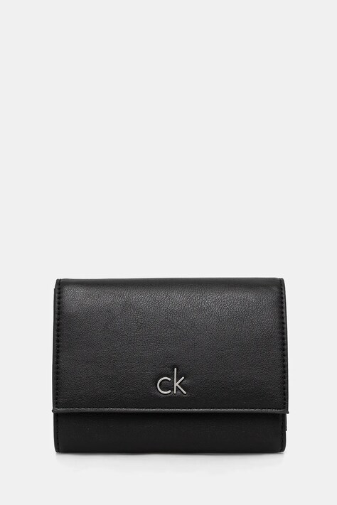 Calvin Klein portofel femei, culoarea negru, K60K612851