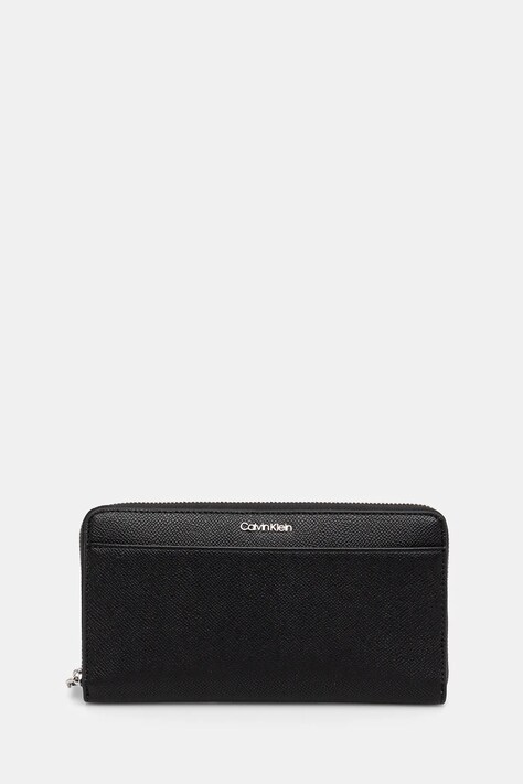 Calvin Klein portofel femei, culoarea negru, K60K613070