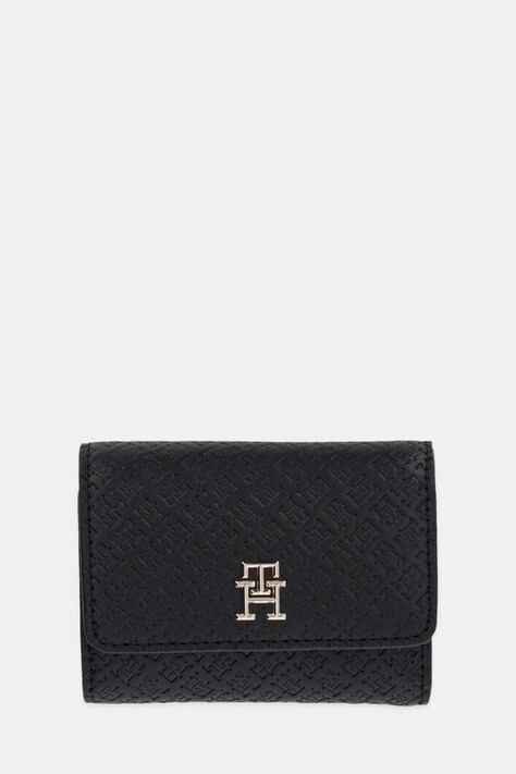 Πορτοφόλι Tommy Hilfiger χρώμα: μαύρο, AW0AW16919