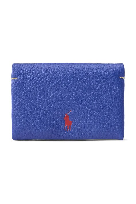 Polo Ralph Lauren portofel de piele femei, culoarea violet, 427949873