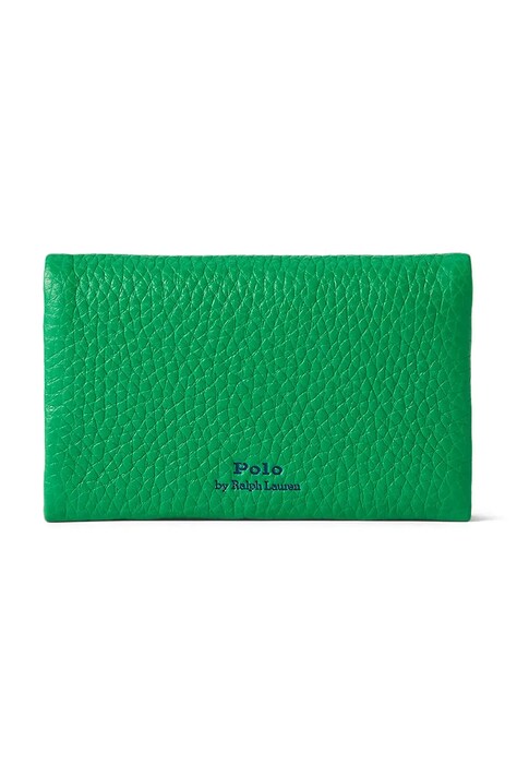 Шкіряний гаманець Polo Ralph Lauren — SS25-PFD01Z, зелений — фото 2