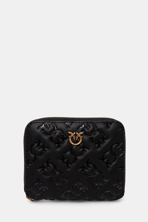 Pinko portofel de piele femei, culoarea negru, 100249 A1YB