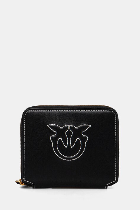 Kožni novčanik Pinko za žene, boja: crna, 100249 A2AN